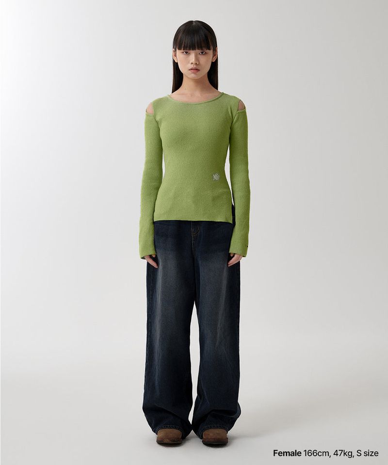 CUT OFF LS KNIT