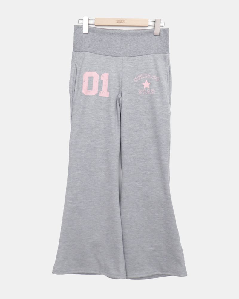 Ropyu Folded Bootcut Training Pants