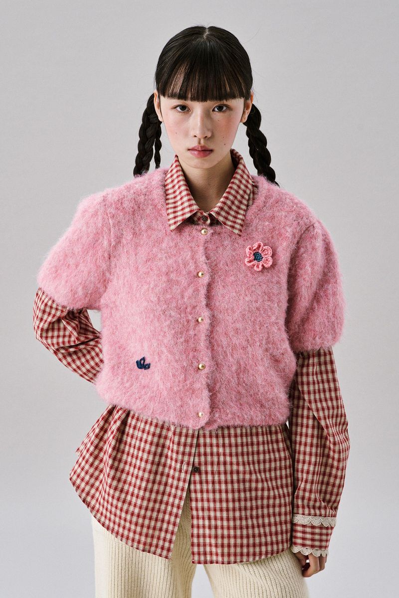 Bebe Hairwool Cardigan [Pink]