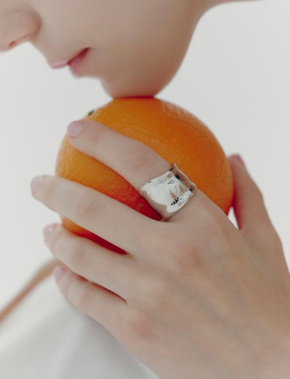 hyeres lor（イエール・ロール）の「26SS★ H Edition AB(W) Mass Wave Ring（Accessories）」