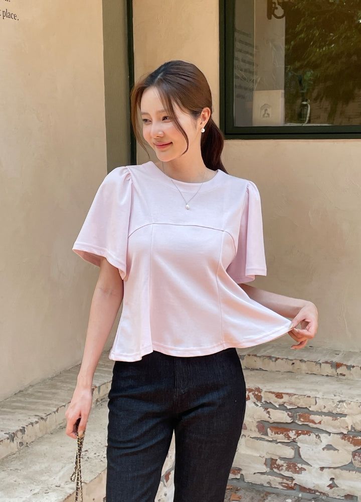 Moang Cut Puff Flare T-Shirt