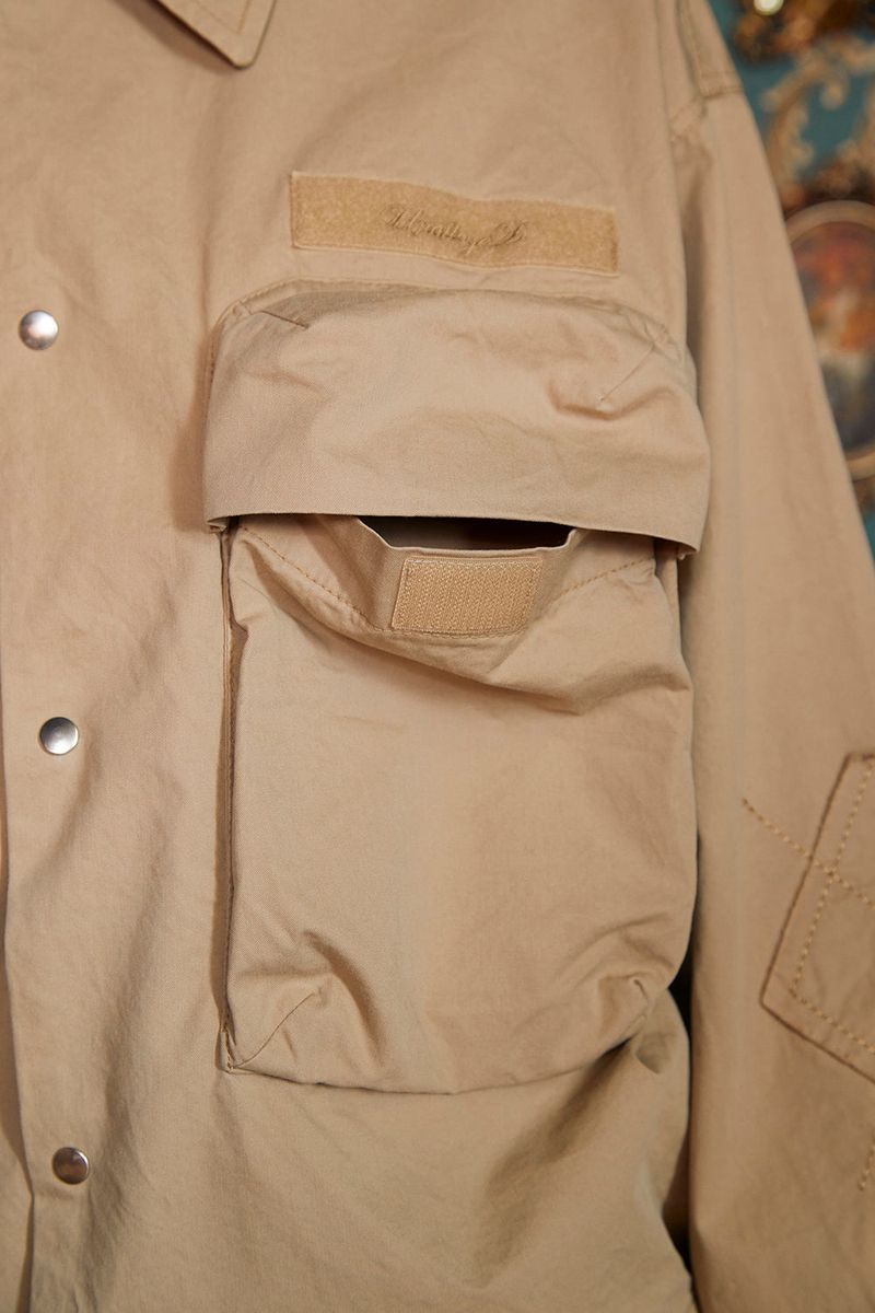 POCKET ARGYLE SHORT JACKET / BEIGE