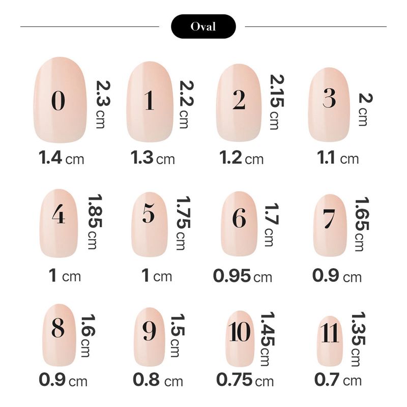 MUZMAK Reusable Glam Design Nail Tip Lavish(Oval)