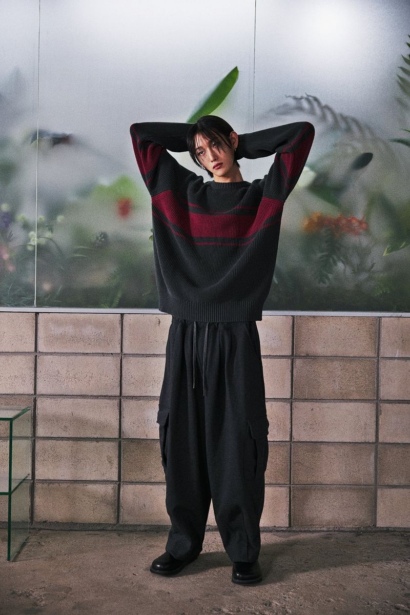 H-T CARGO BALLOON SWEAT PANTS (Charcoal)