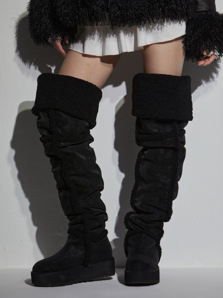 SHEARLING LONG BOOTS