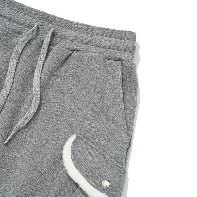 WITTY BUNNY FUR MINI SKIRT [MELANGE GRAY]