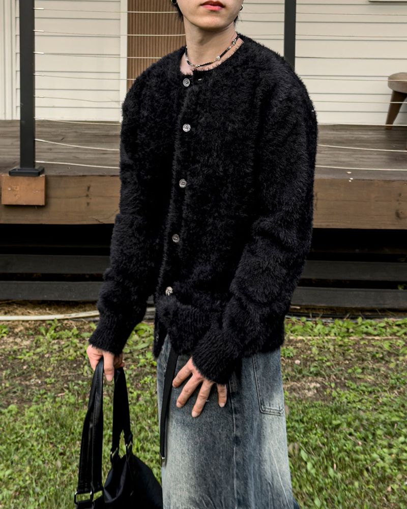 Halo Angora Round Cardigan
