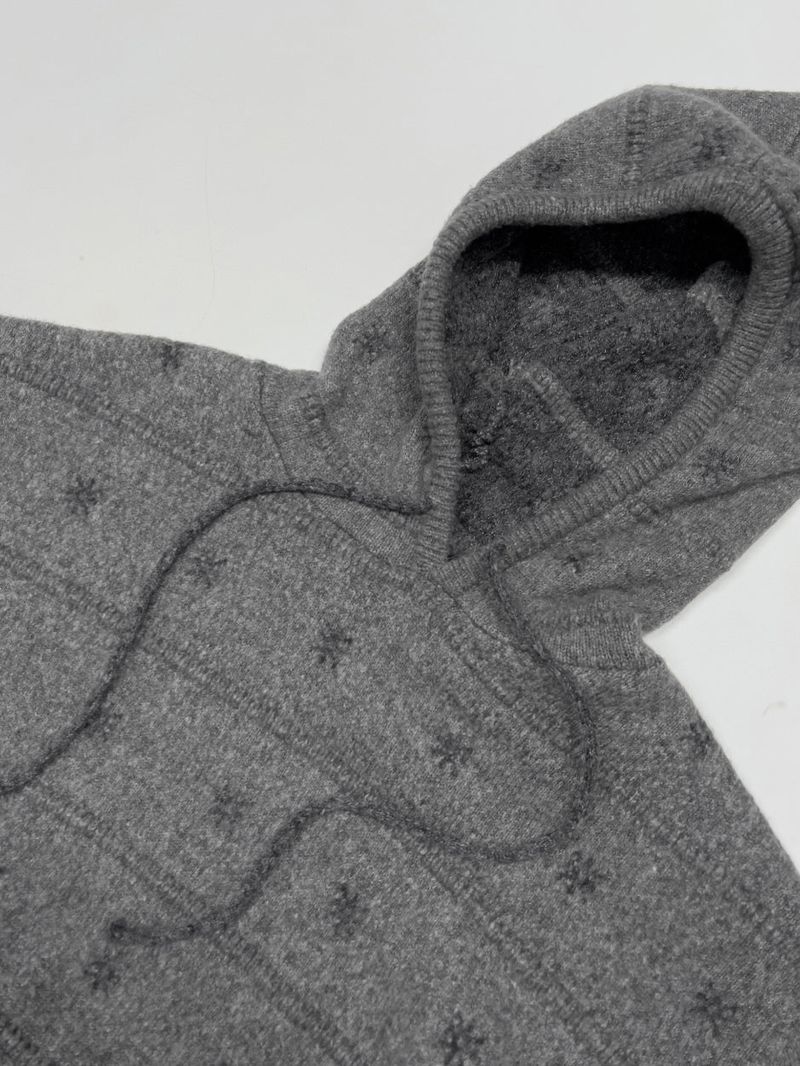 Snow Loose Fit Hooded Knit