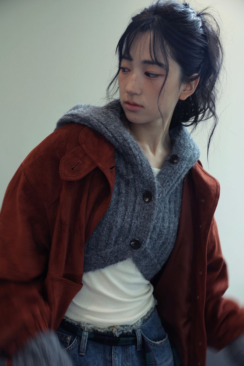 CINNAMON OVER FIT SUEDE JACKET