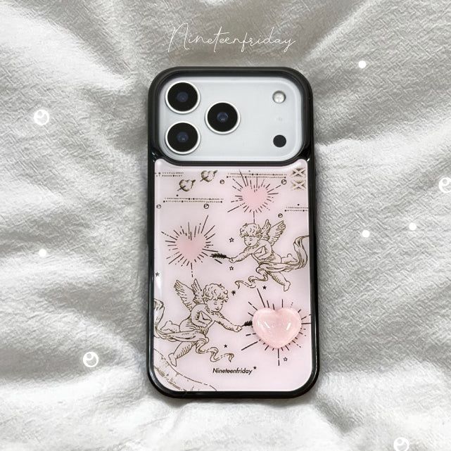 Nineteenfriday（ナインティーンフライデー）の「ラブ 3D ハートヴィンテージキューピッドマグセーフiPhoneケース（スマホグッズ/小物）」