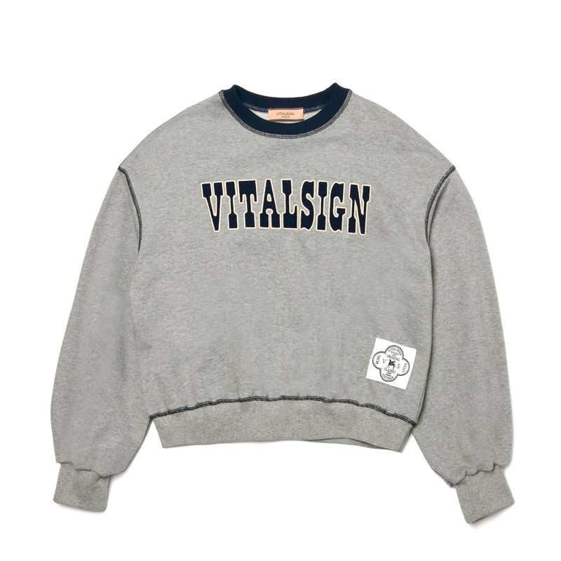 [LINE] VITAL Logo Stitched Sweatshirt