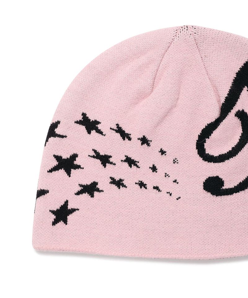JACQUARD GUITAR BEANIE PINK(CV2DSUAB23A)