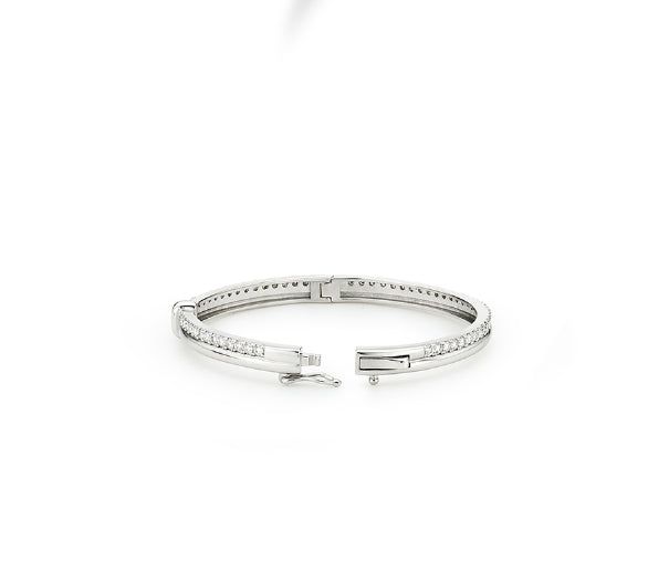 26SS★ H-Link AB(W) Duo Line Pave Bangle