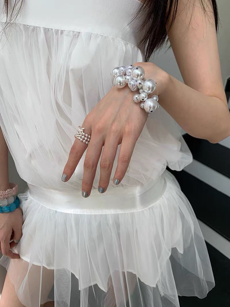 Pearl crochet bracelet