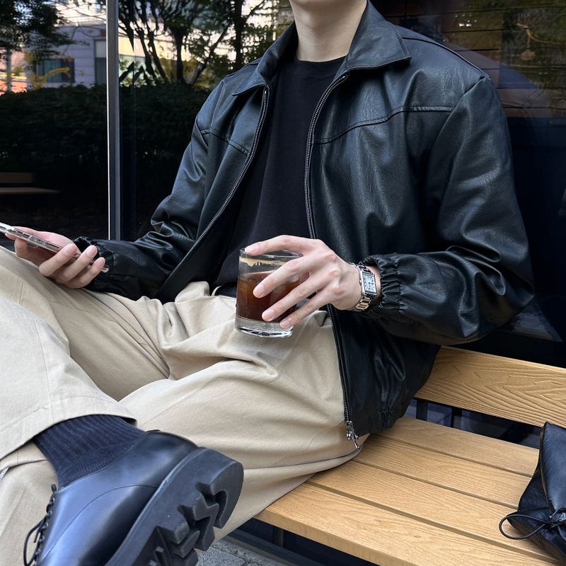 lemenne（ルメンヌ）の「LMN Creative Essential Line Leather Jacket (2 colors)（Jackets/Outerwear）」
