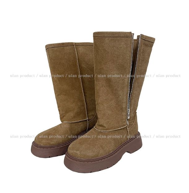 Maxi zip up long ugg boots