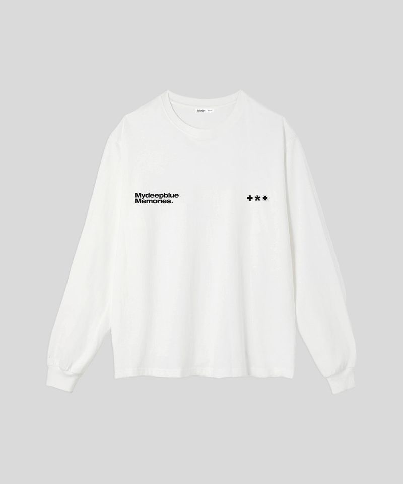 MM SYMBOL LOGO LONG SLEEVE T(WHITE)