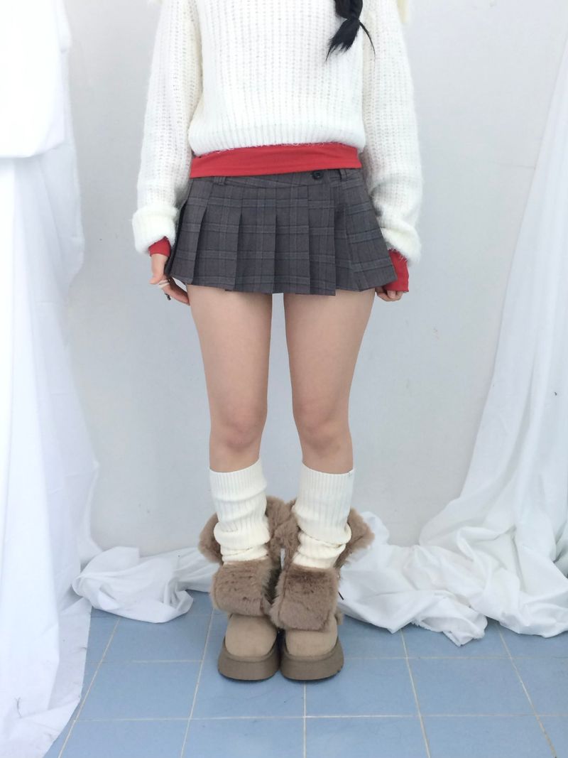 Shoulder collar loose knitwear