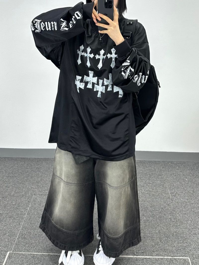 d cross jersey long-sleeve