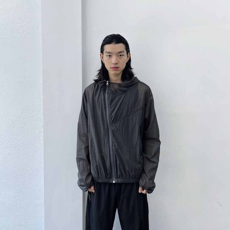 FADE MEET（フェードミート）の「Mist Sheer Crinkle Windbreaker（Jackets/Outerwear）」