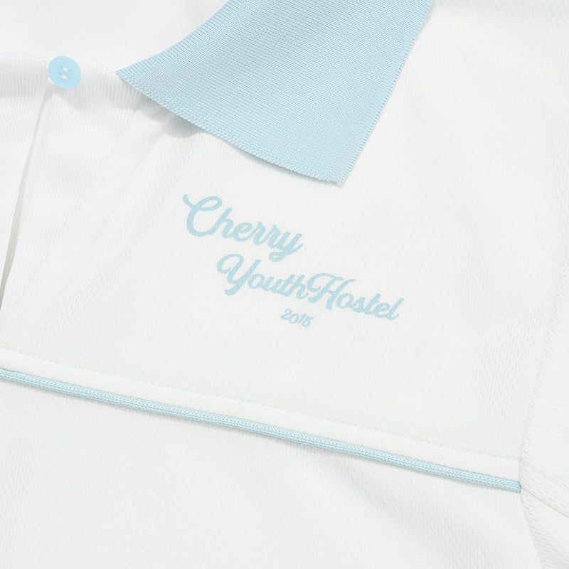 DIVIDE PIQUE T-SHIRT [IVORY]