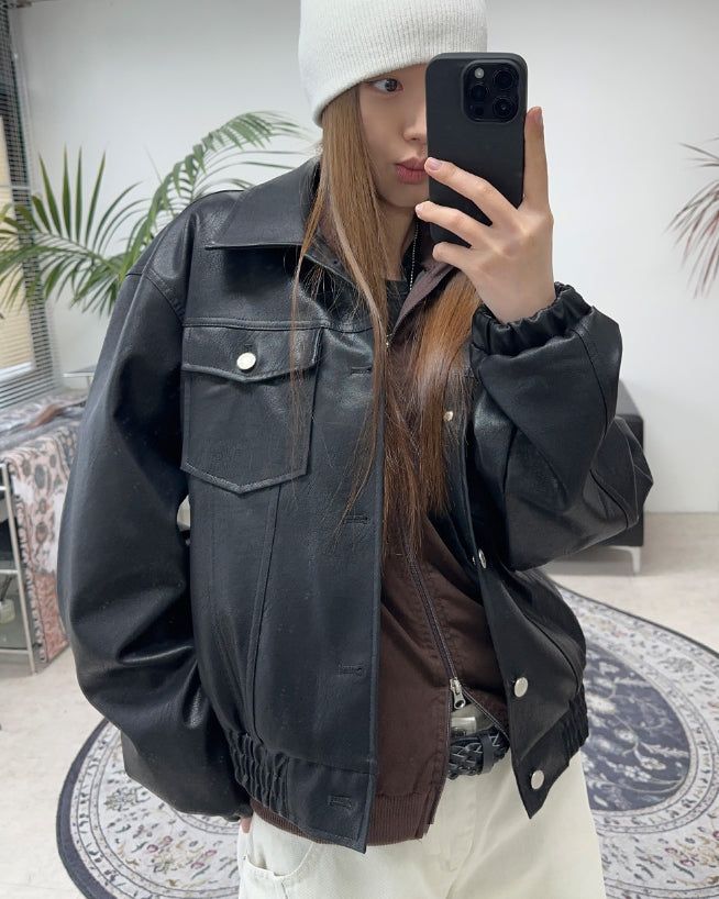 Esther Leather Blouson