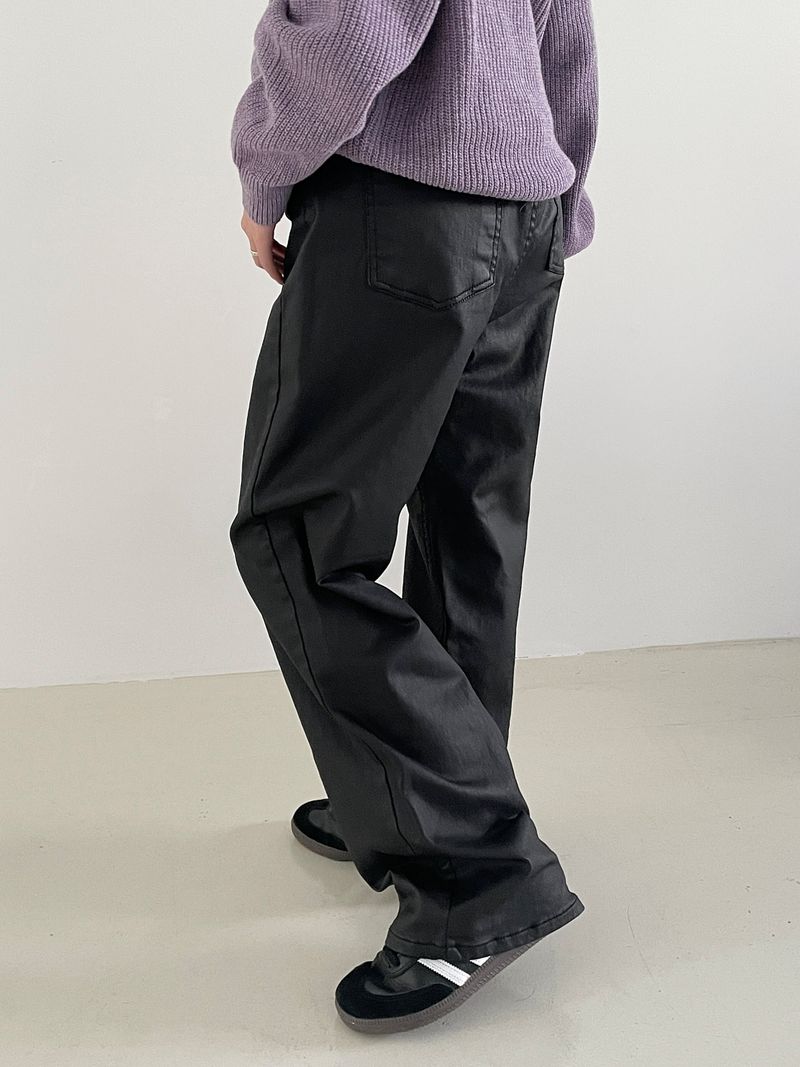 Subdued leather pants