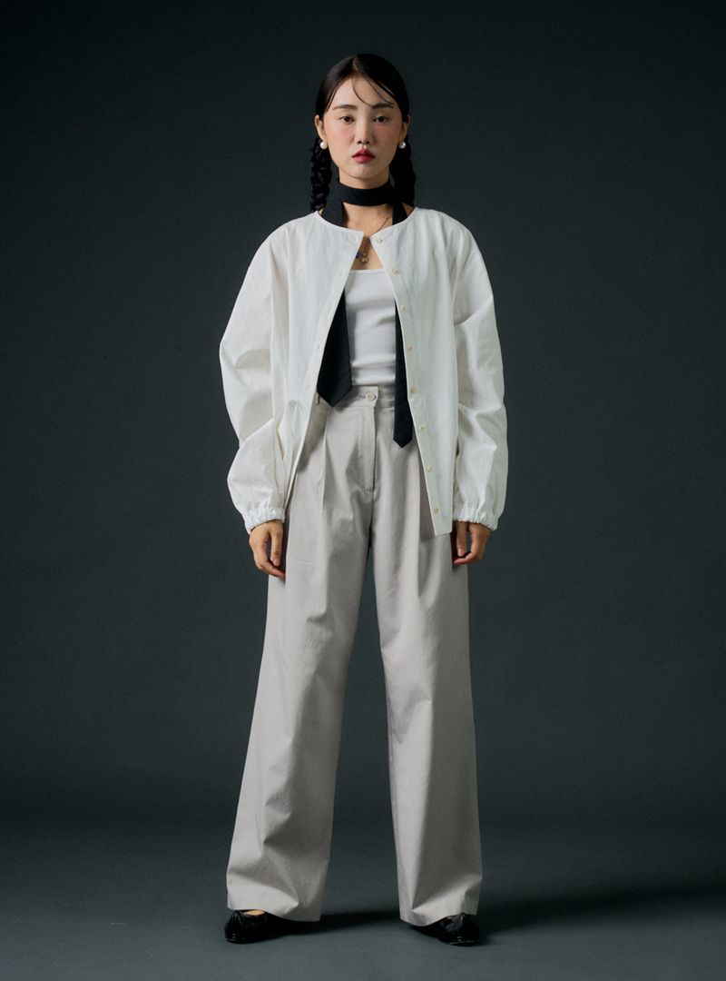 Ordinary wide pants (grey)