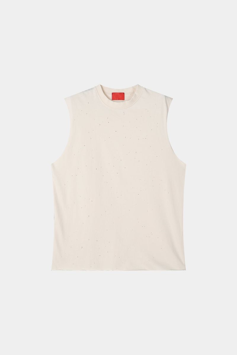 Fog Distressed Sleeveless