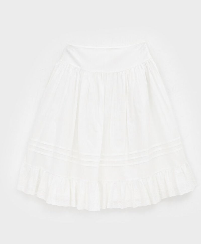 [MADE] Whisley Cotton Flare Midi Skirt