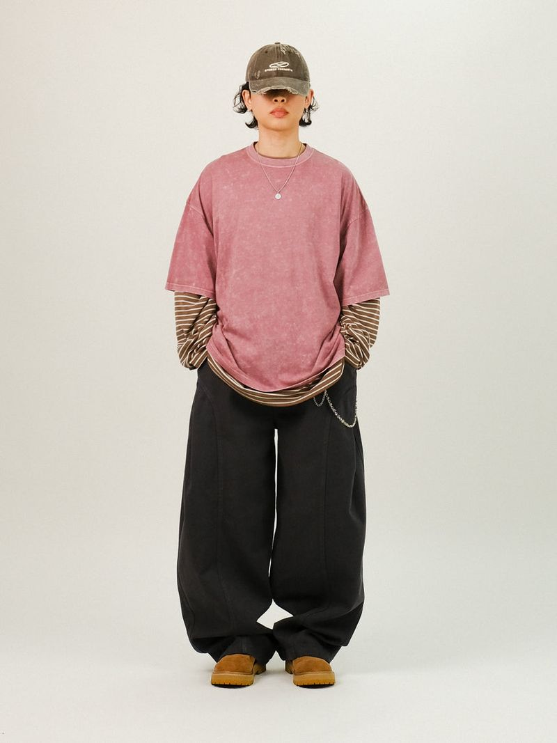 AN Cotton Rivet Balloon Pants