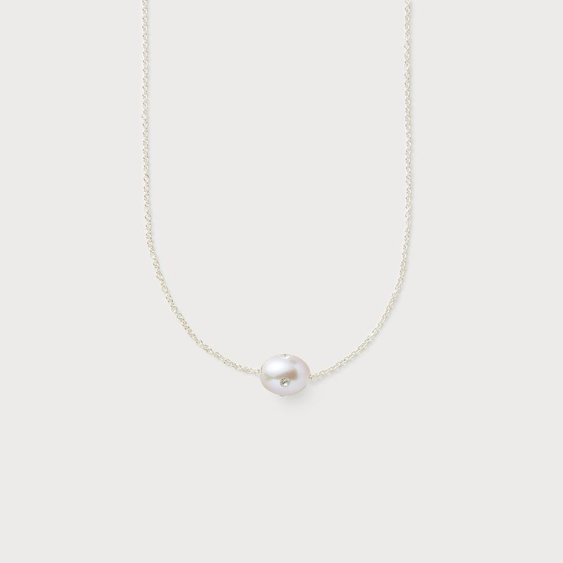 Polkadots Necklace, Silver