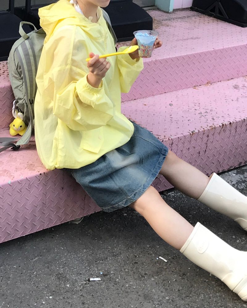 Summer Brick Hood Windbreaker