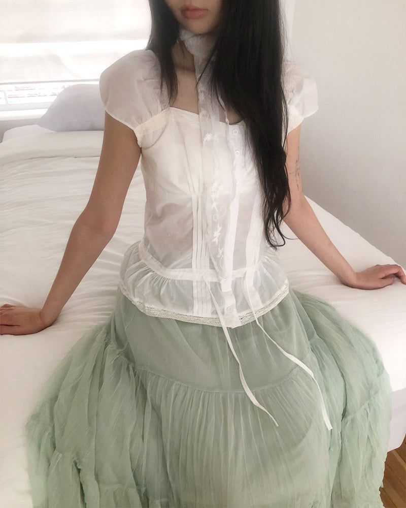 Eirin Frill Sleeveless Blouse