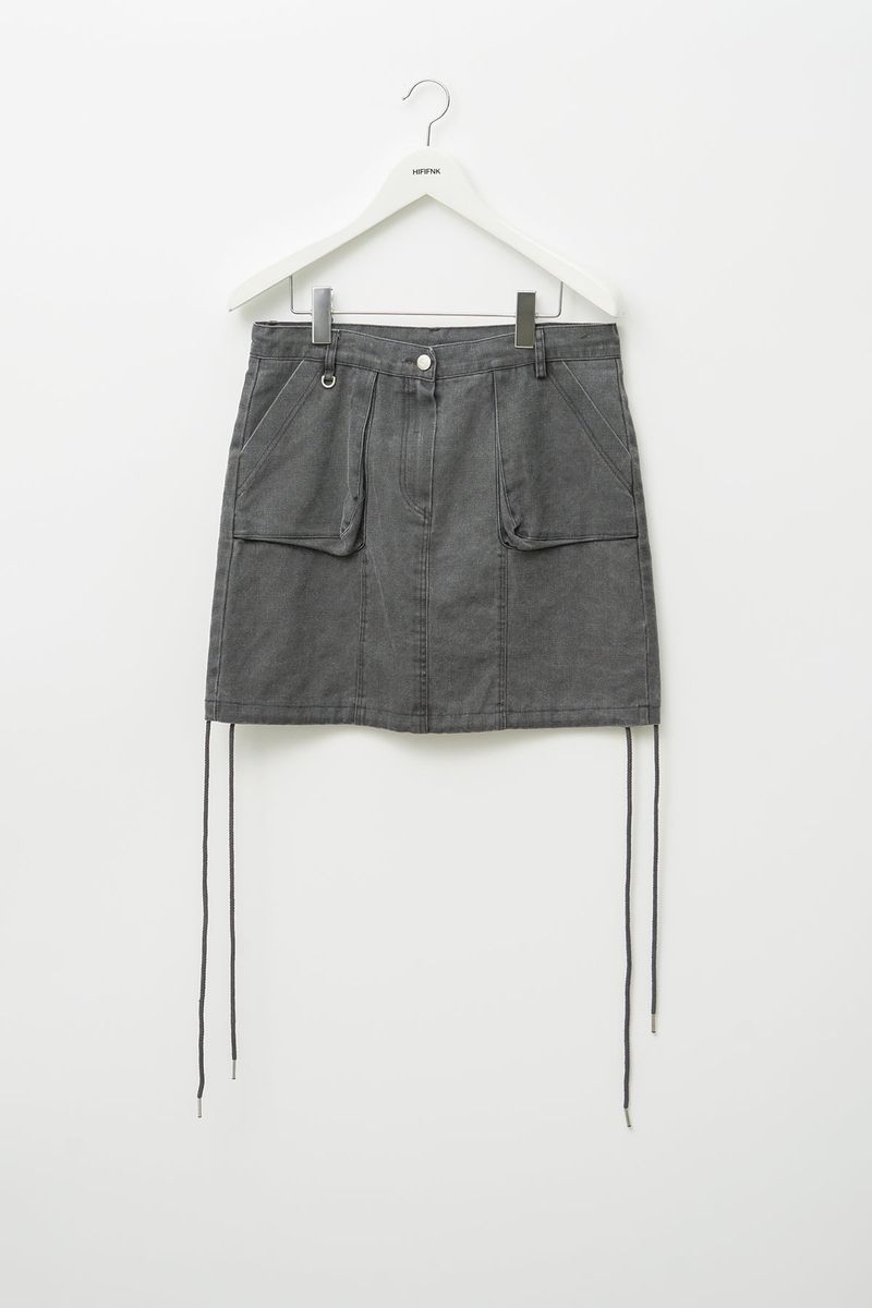 (W) Weth Washed Skirt (2color)