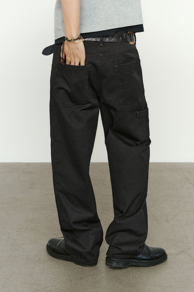ローライズ フィット カチオン レギュラー パンツ (Washed Black)