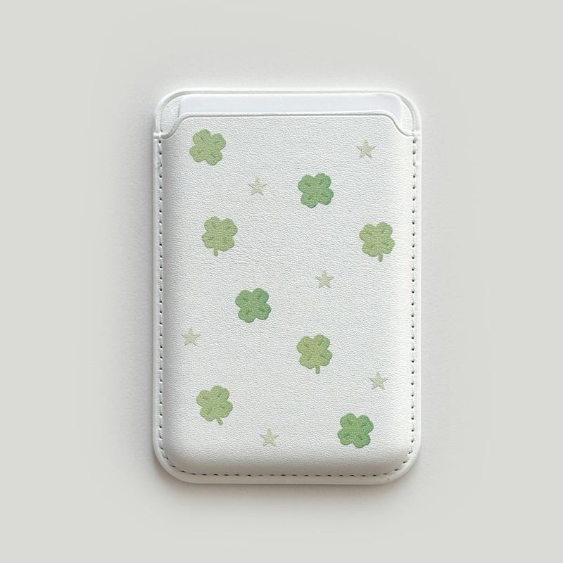 [Macsafe] Clover MagSafe Leather Card Wallet