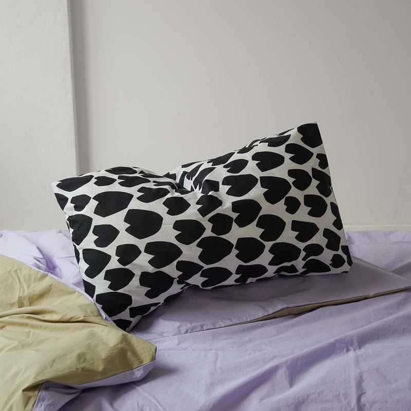 Black bunny pillow cover  50*70