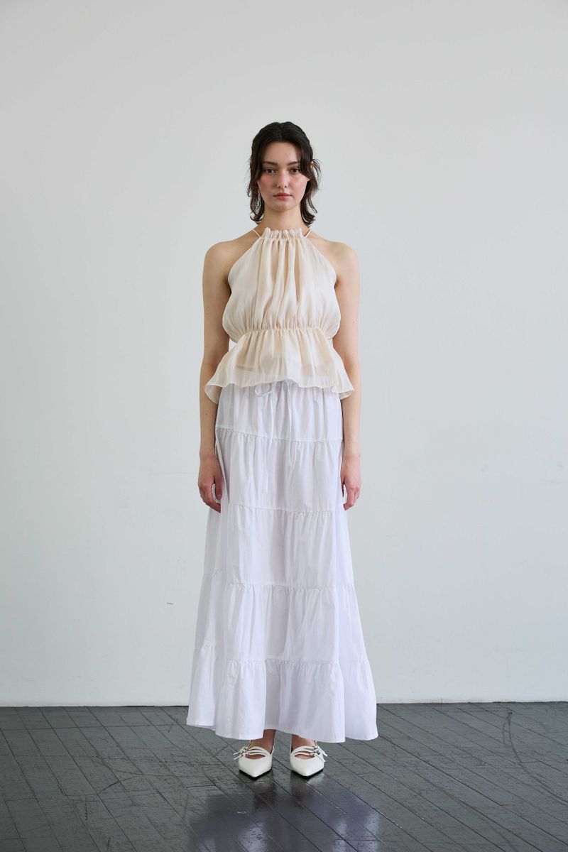 ARIKIM（アリキム）の「PEARL HALTERNECK TOP / IVORY（Tops）」