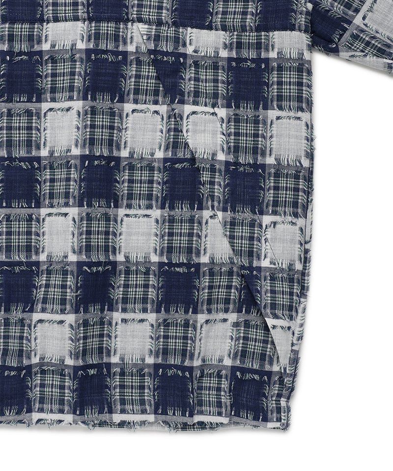 HOODED CHECK WIND BREAKER MULTI(CV2GSUB960A)