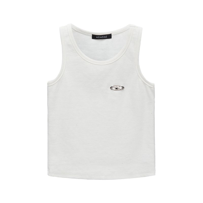 aeiaeiae（エイエイエ）の「SYMBOL METAL SLEEVELESS [WHITE]（Tops）」