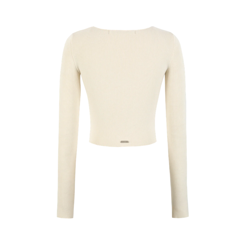 13DE MARZO Sequin Logo Tight Top