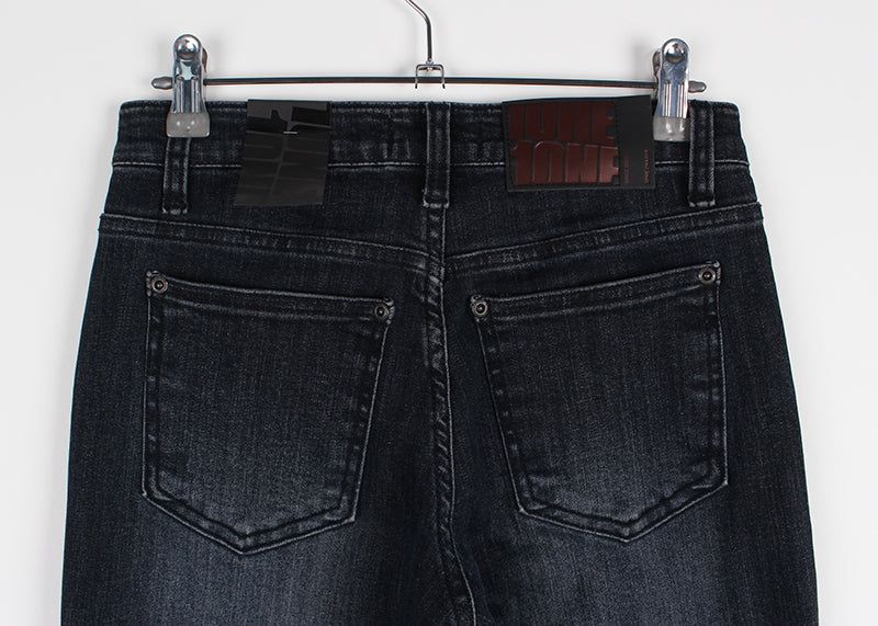 FIT LOW BOOTS CUT DENIM