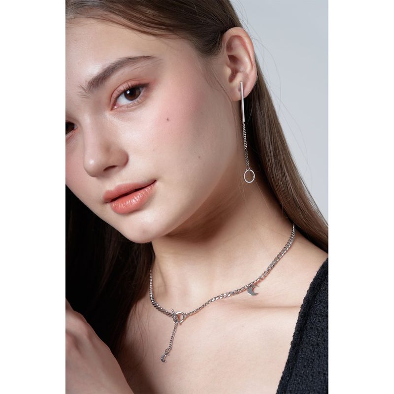CIRCLE LINE DROP EARRING