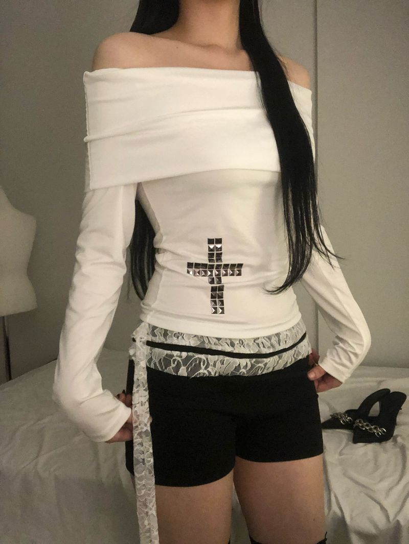 Side Ribbon Lace Shorts(Pants)