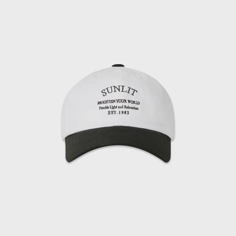 HERITAGE LOGO BALL CAP (WHITE/CHARCOAL)