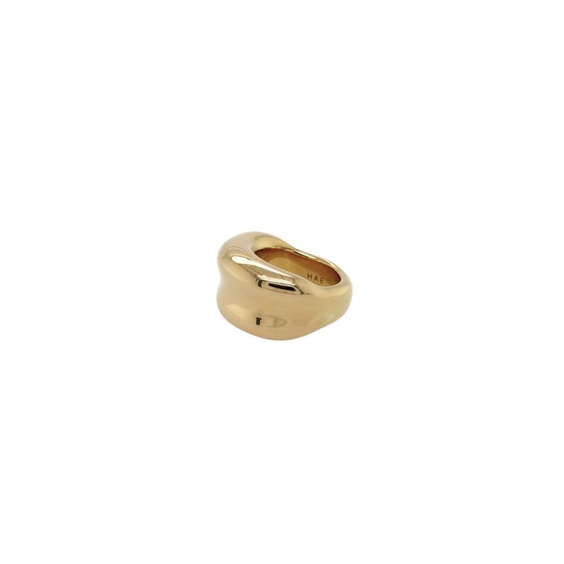 【MADE】 Gold curve ring