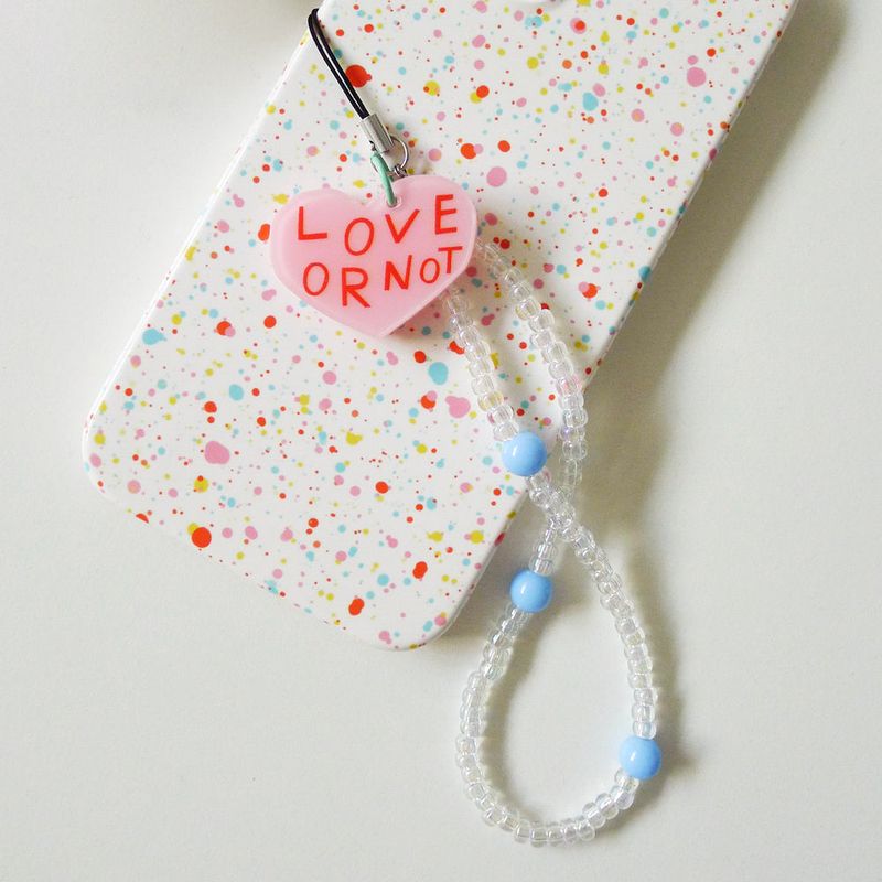 Love or not（ラブオアノット）の「[MADE]Pink Love-Bubble Bead Strap（Toys/Key Holders）」
