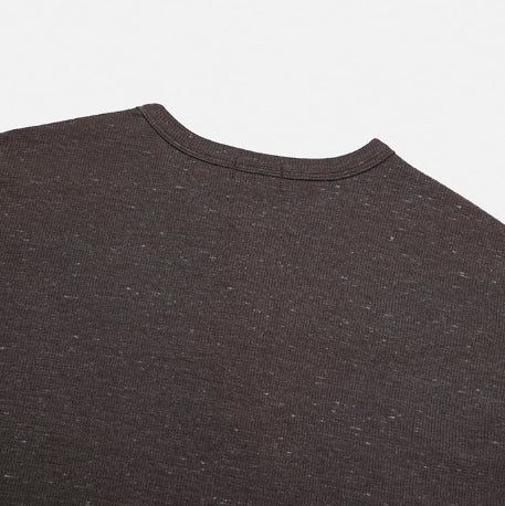 Devel Waffle Henley Neck Long Sleeve T-shirt