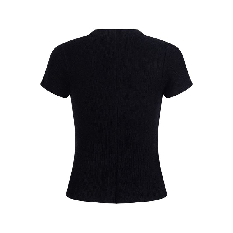 Vella Color Button Knit Top